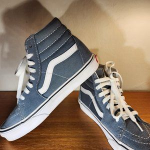 VANS Suede/Canvas SK8-Hi World`s #1 Skateboard Shoe Blue Men (5.0) /Women (6.5)